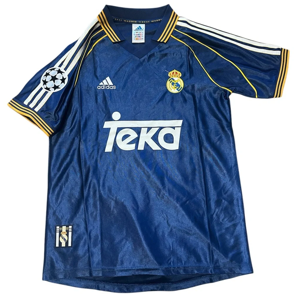 1998/99 retro Real Madrid third kit. Roberto Carlos soccer football jersey. NWT